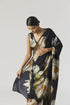 Viva fiori black pre-draped sari