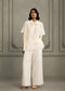 Wabi reverie ivory chanderi shirt with pants