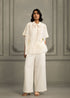 Wabi reverie ivory chanderi shirt with pants