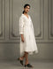 Wabi reverie ivory double layer dress
