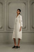 Wabi reverie ivory double layer dress