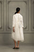 Wabi reverie ivory double layer dress