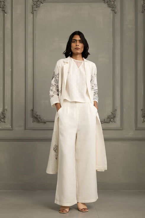 Wabi reverie ivory jacket set