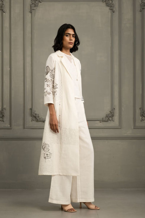 Wabi reverie ivory jacket set