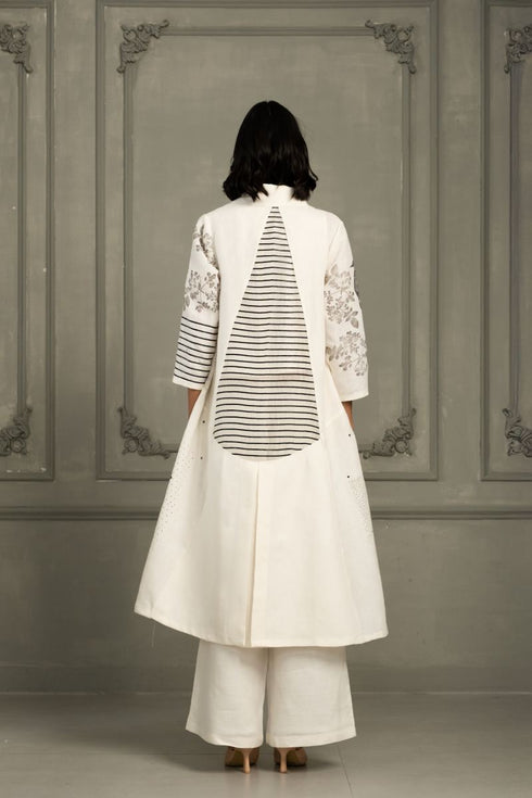 Wabi reverie ivory jacket set