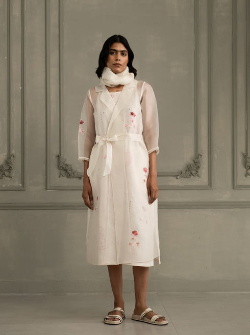 Wabi reverie ivory jacket with dress