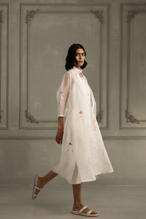 Wabi reverie ivory jacket with dress
