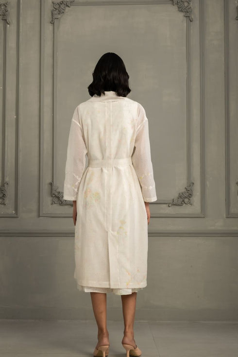 Wabi reverie ivory jacket with jumpsuit set