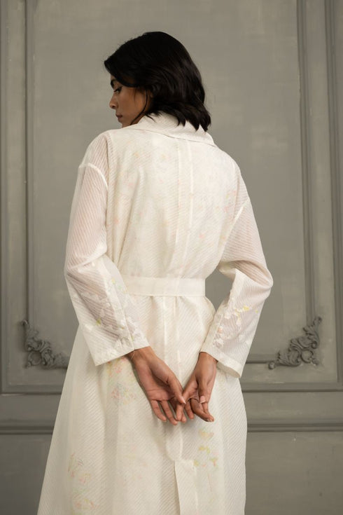 Wabi reverie ivory jacket with jumpsuit set