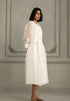 Wabi reverie ivory jacket with multiprint dress