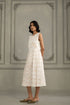 Wabi reverie ivory jacket with multiprint dress