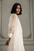 Wabi reverie ivory jacket with multiprint dress