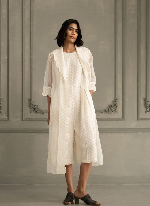 Wabi reverie ivory jumpsuit set