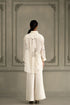 Wabi reverie ivory shirt with flared pants
