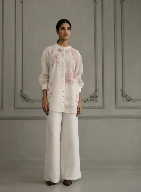 Wabi reverie ivory shirt with pants