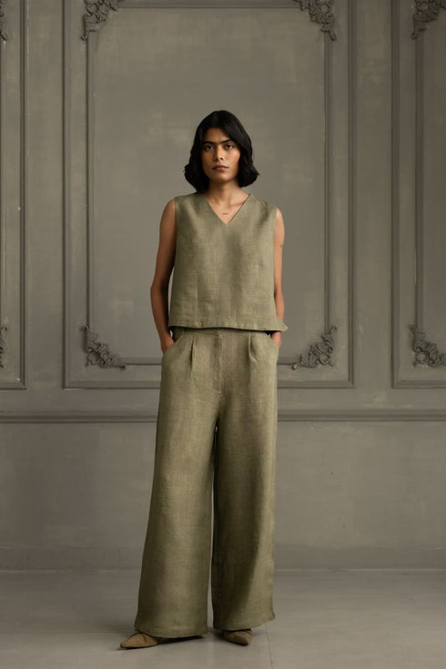 Wabi reverie sage green jacket set