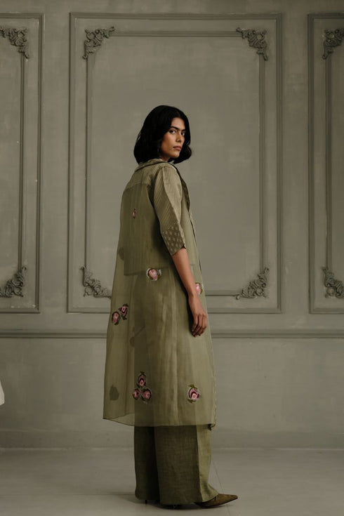 Wabi reverie sage green jacket set