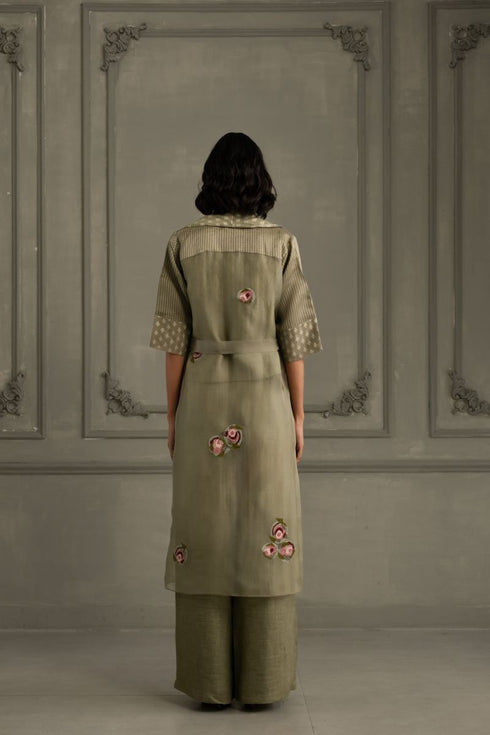 Wabi reverie sage green jacket set