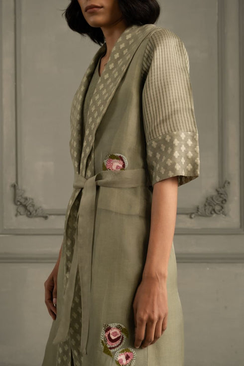 Wabi reverie sage green jacket set
