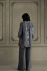 Wabi reverie stone blue shirt with flared pants