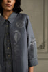 Wabi reverie stone blue shirt with flared pants