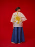 Wander ivory and mustard top