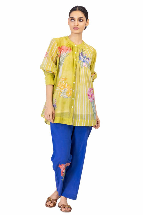 Weriene yellow floral top