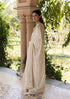 Whispering ivy beige sari