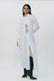 White long shirt dress with hand embroidered highlights