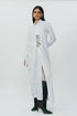 White long shirt dress with hand embroidered highlights