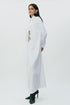 White long shirt dress with hand embroidered highlights