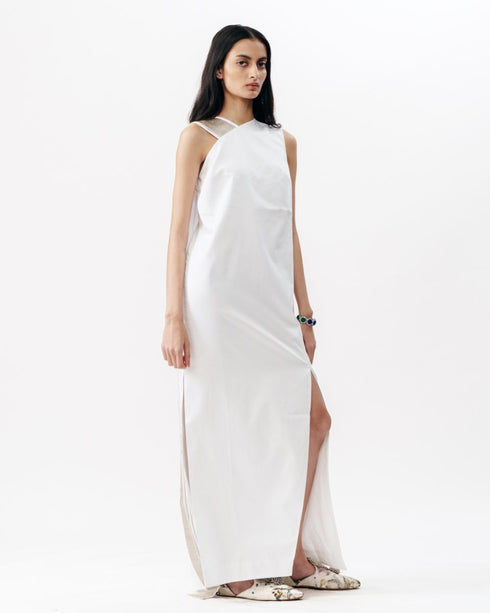 White one shoulder dress