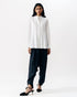 White strap detail shirt