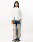 White tiki detail shirt
