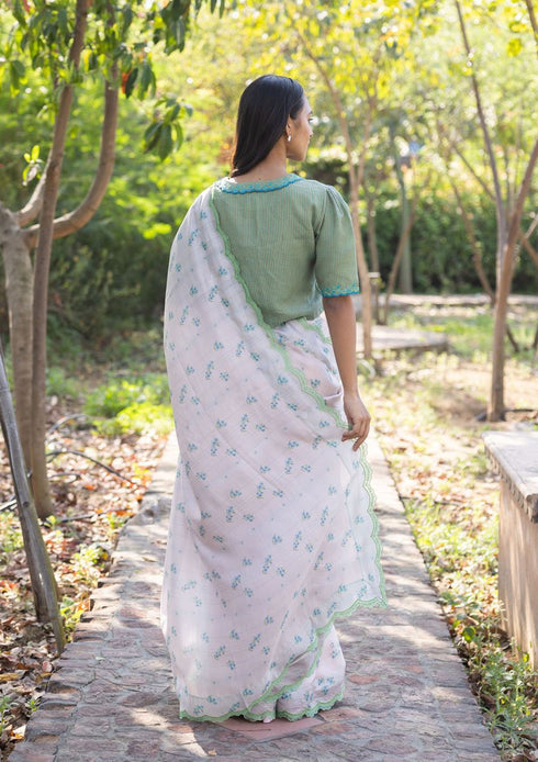 Wildflower kiss pink sari
