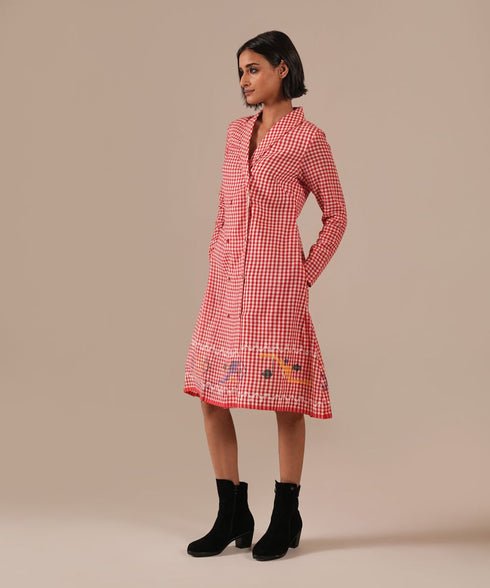 Woven whimsy jacket dress