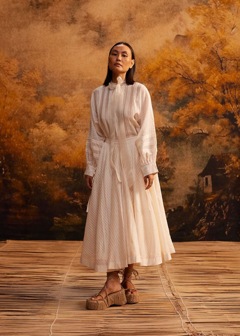 Yama-Ori dolman shirt with ribbon