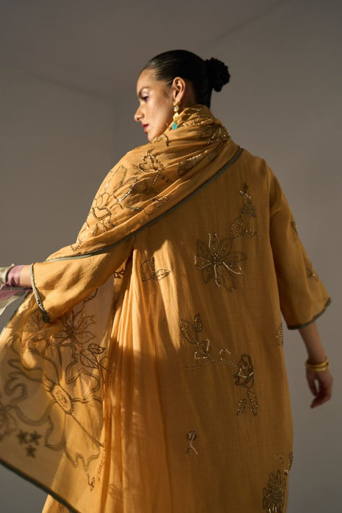 Yellow mansa dupatta