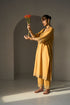 Yellow pavit kurta with pants