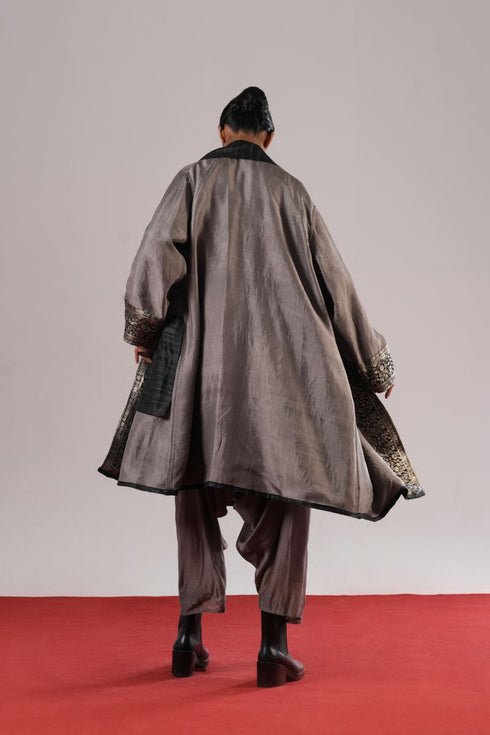 Yoru black and steel grey jacket