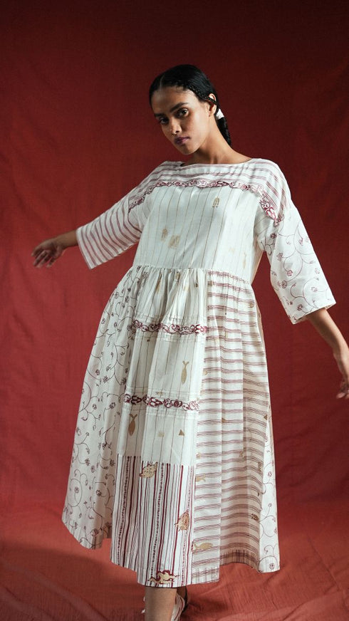 Yuni patch dress