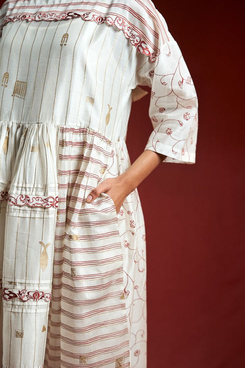 Yuni patch dress