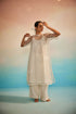 Yuugen ivory organza kurta set