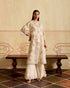 Zahara ivory and silver embroidered jacket