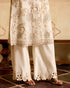 Zahara ivory and silver embroidered jacket