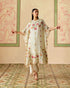 Zahara ivory applique kaftan