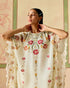 Zahara ivory applique kaftan