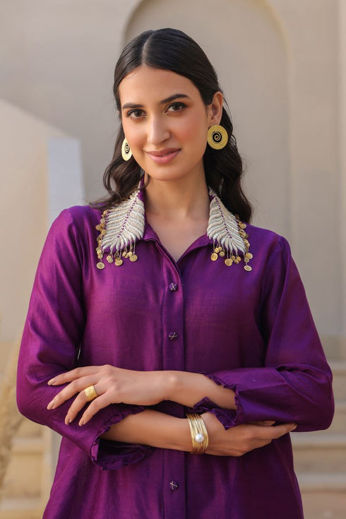 Zardozi pankh co-ord set