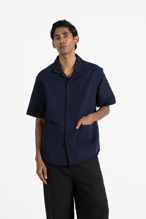 Zeus navy blue shirt