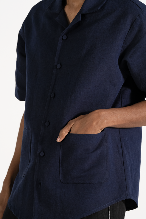 Zeus navy blue shirt